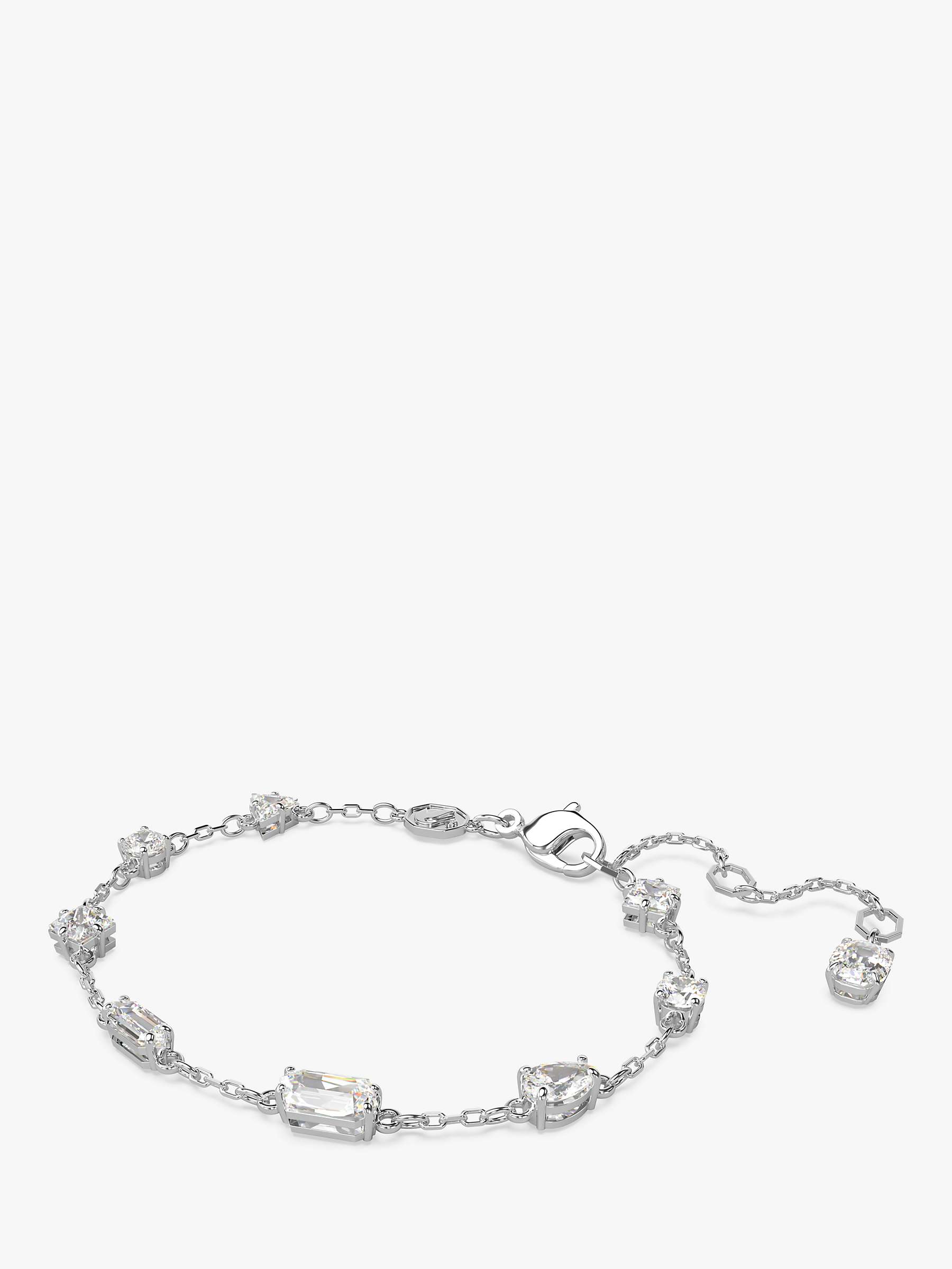 Buy Swarovski Mesmera Crystal Chain Bracelet, Silver Online at johnlewis.com