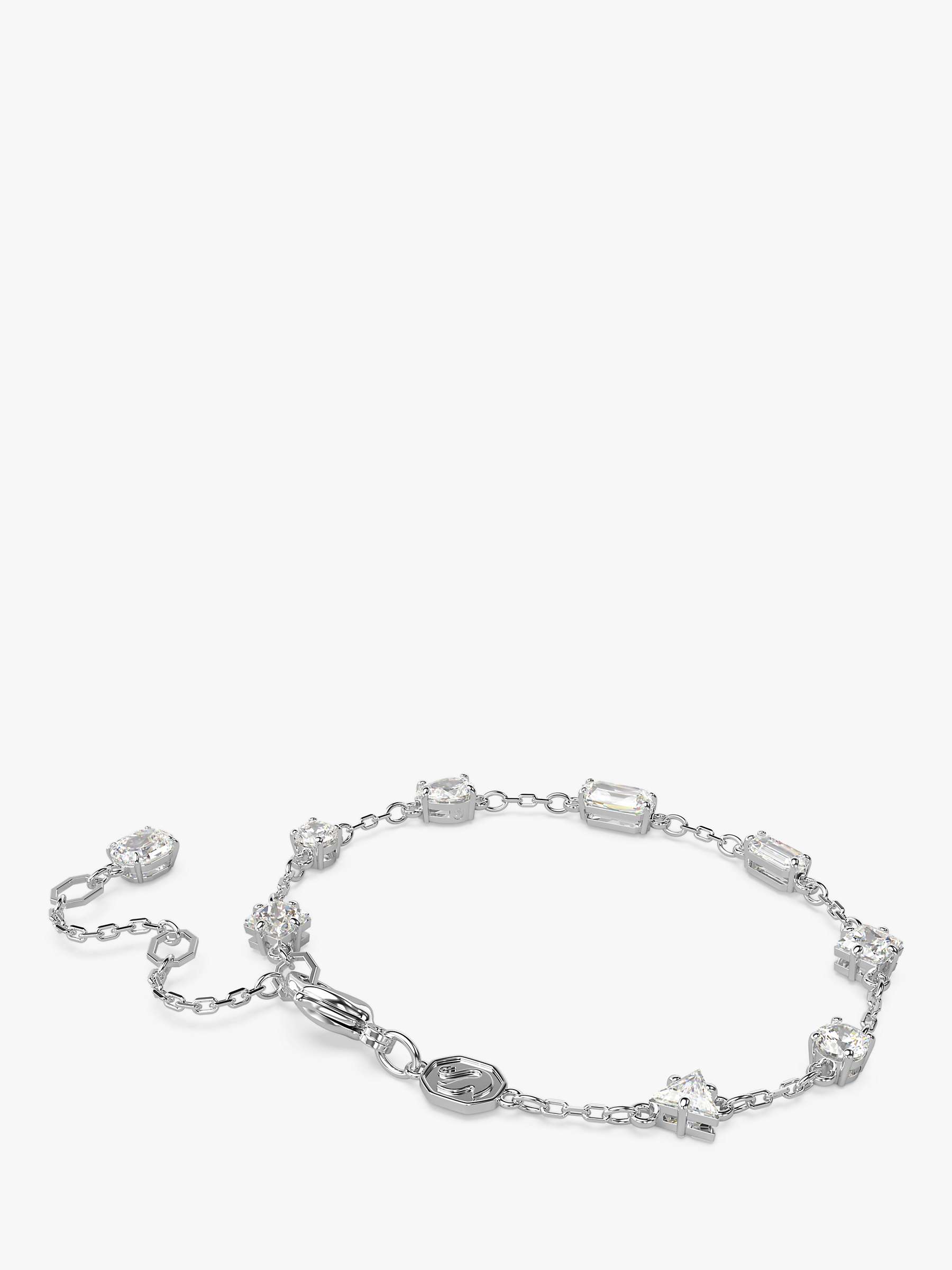 Buy Swarovski Mesmera Crystal Chain Bracelet, Silver Online at johnlewis.com