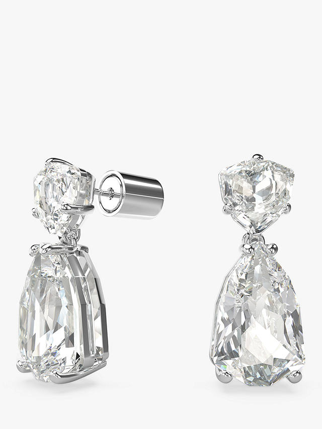 Swarovski Mesmera Crystal Drop Earrings, Silver