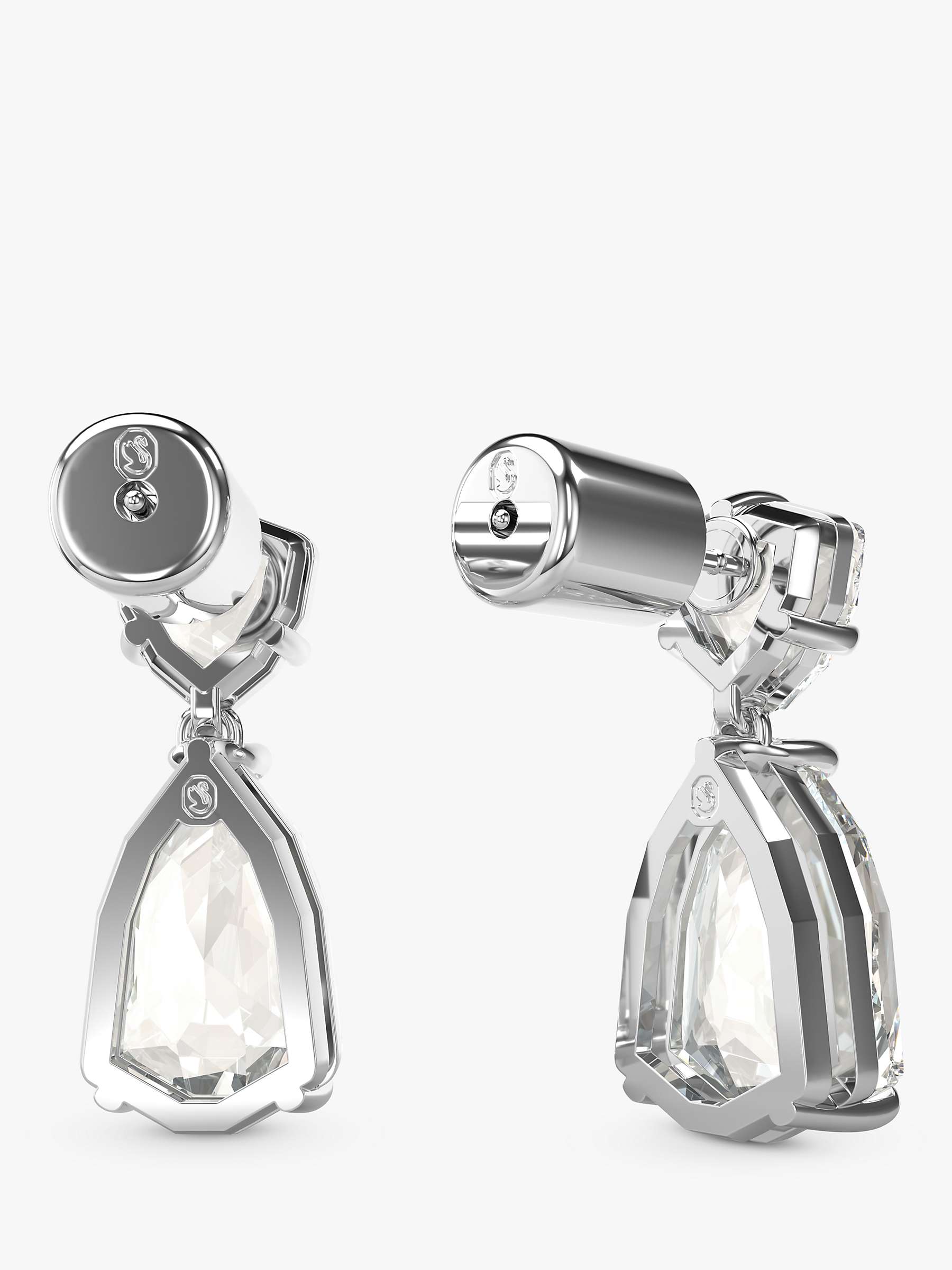 Buy Swarovski Mesmera Crystal Drop Earrings, Silver Online at johnlewis.com