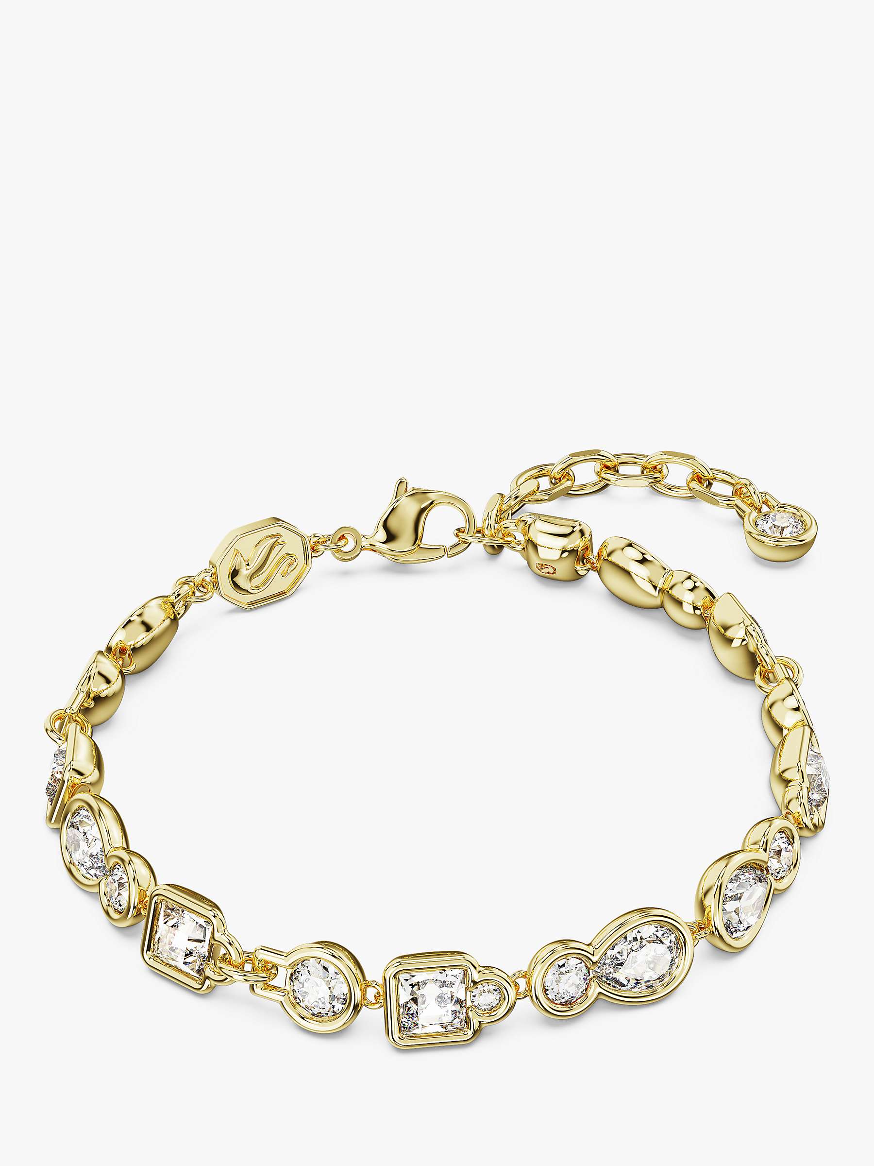 Buy Swarovski Dextera Crystal Chain Bracelet, Gold Online at johnlewis.com