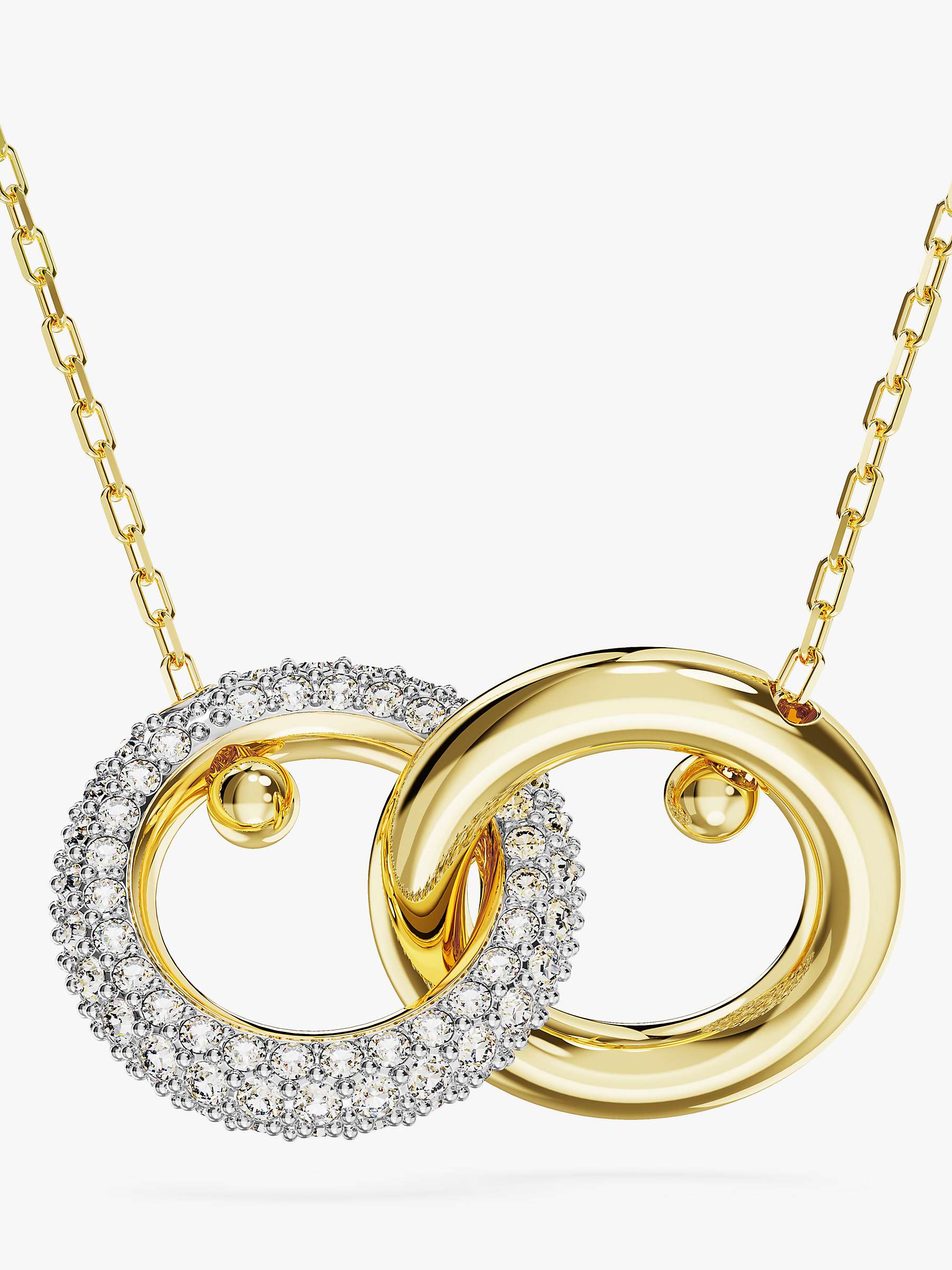 Buy Swarovski Dextera Crystal Interlocking Circle Pendant Necklace Online at johnlewis.com