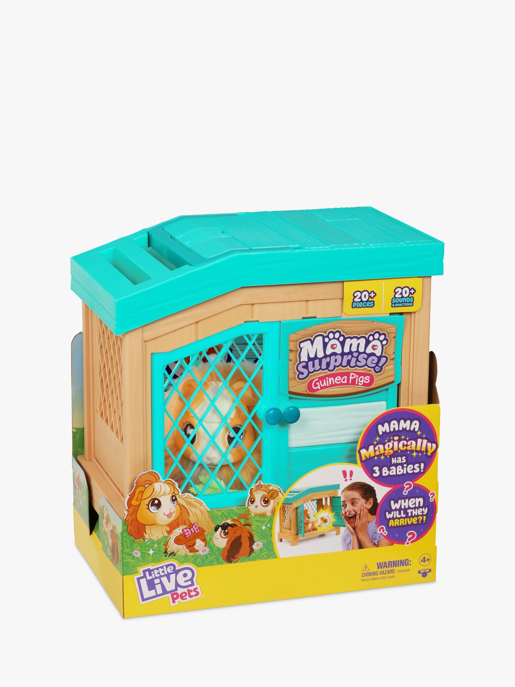  Little Live Pets - Mama Surprise Minis. Feed and Nurture a Lil'  Mouse. She has 2, 3, or 4 Babies with Surprise Accessories to Dress Up The  Babies for Kids, Ages