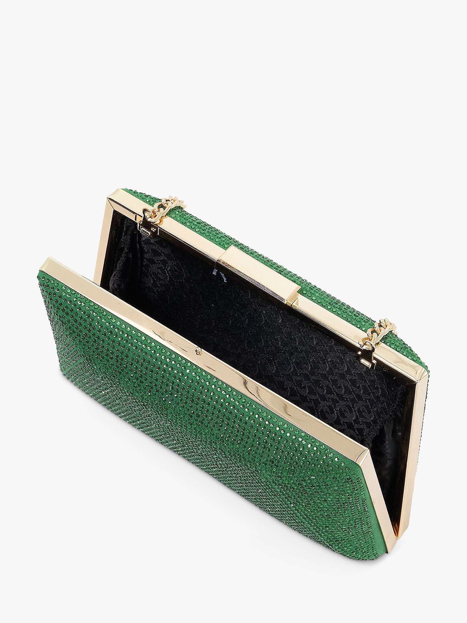 Buy Dune Bellaire Diamante Hard Case Box Clutch Bag Online at johnlewis.com