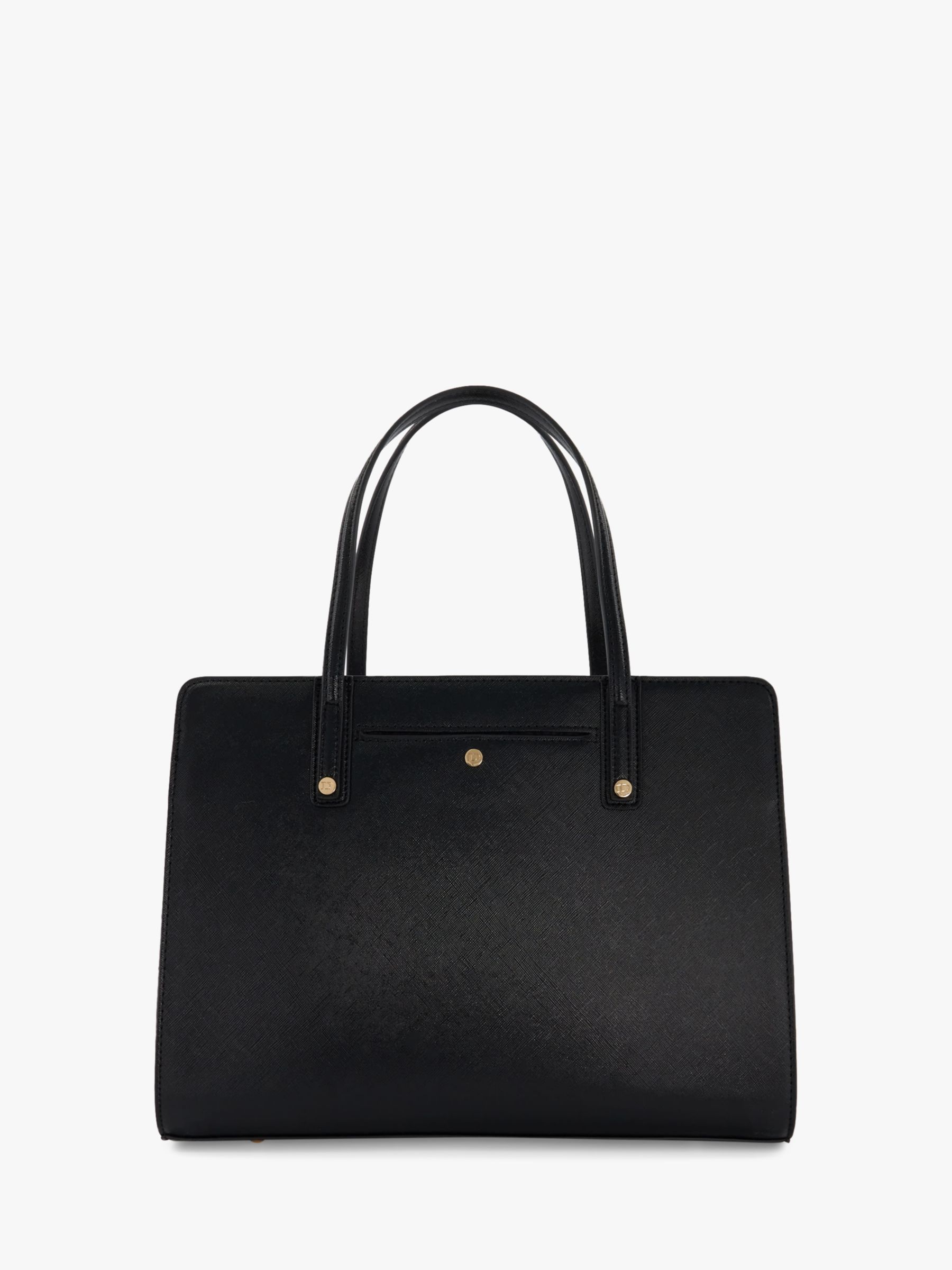 Buy Dune Denbeigh Large Branded Handle Grab Bag, Black Online at johnlewis.com