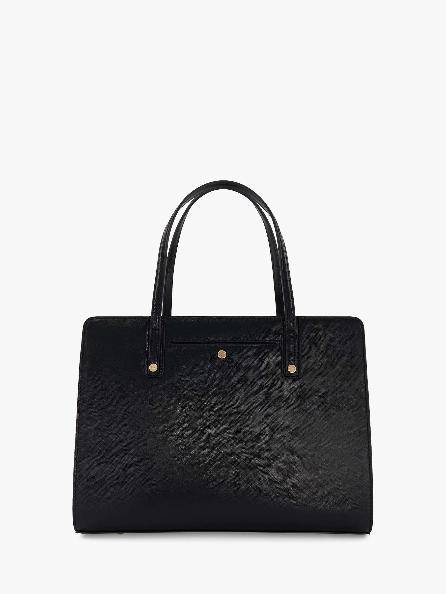 Buy Dune Denbeigh Large Branded Handle Grab Bag, Black Online at johnlewis.com