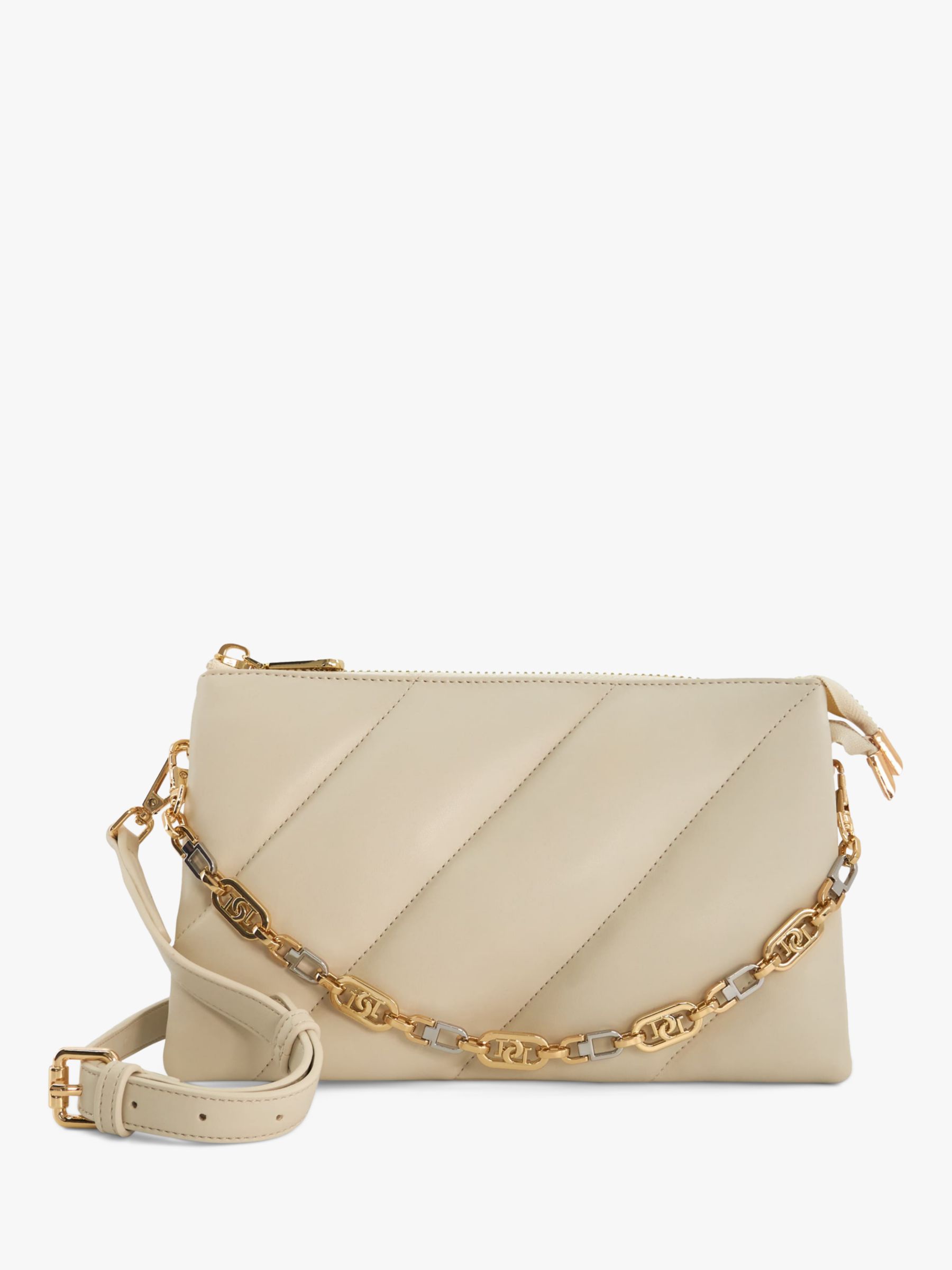 Dune Dinidelamere Quilted Crossbody Bag, Cream