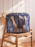 John Lewis Lisbon Stripe Picnic Cooler Bag, 30L, Navy