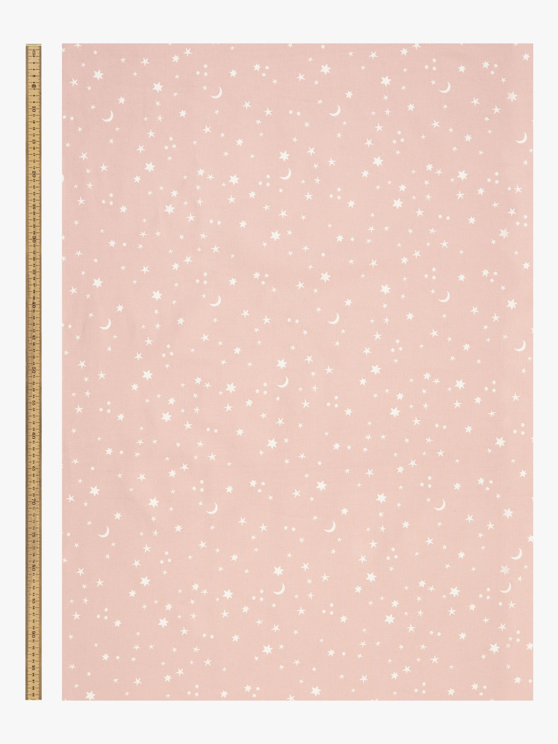 John Lewis Starry Sky Furnishing Fabric, Plaster Pink