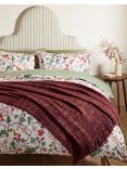 John Lewis Boucle Blend Throw, Red