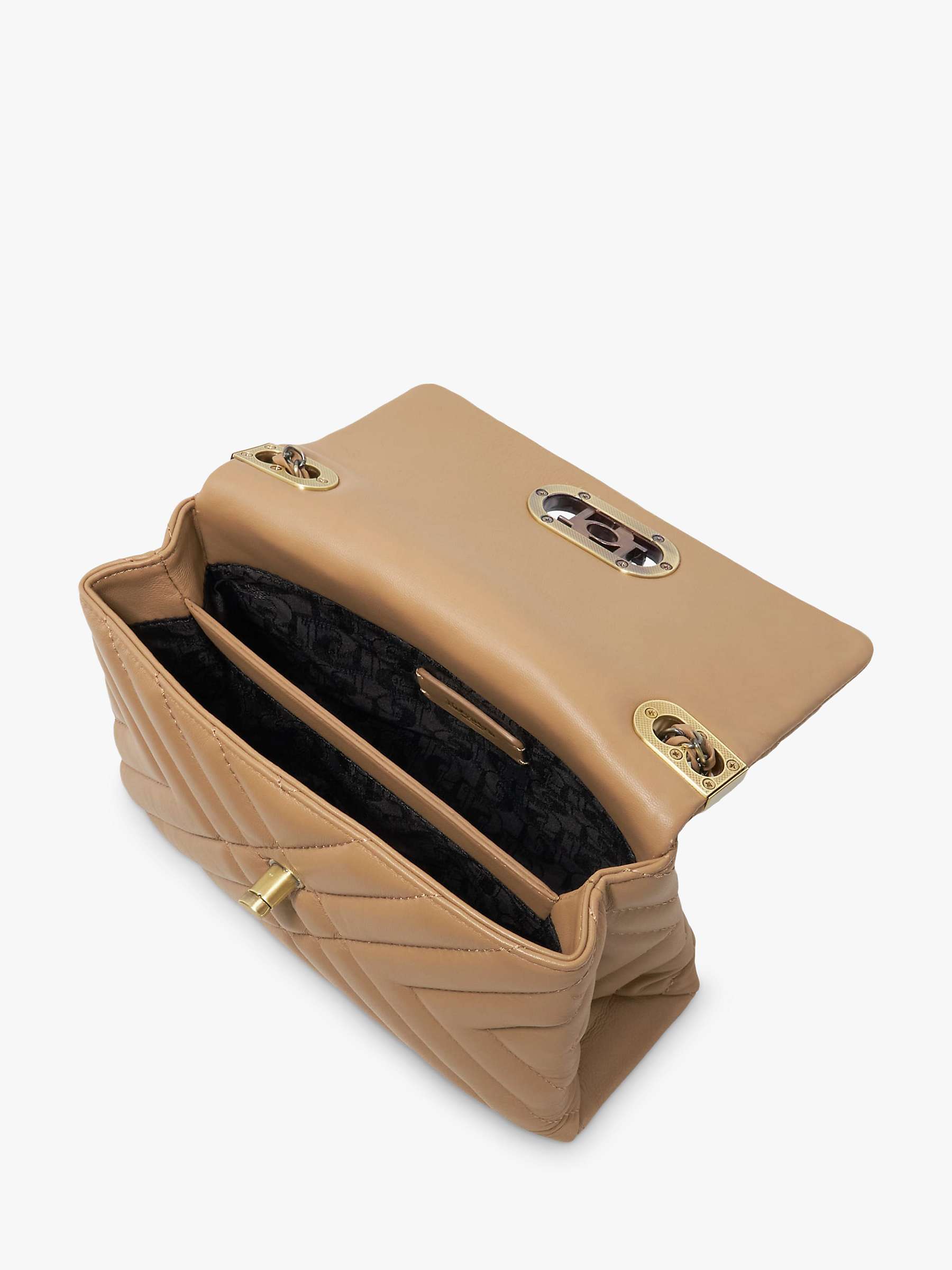 Buy Dune Regent Leather Quilted Shoulder Bag Online at johnlewis.com