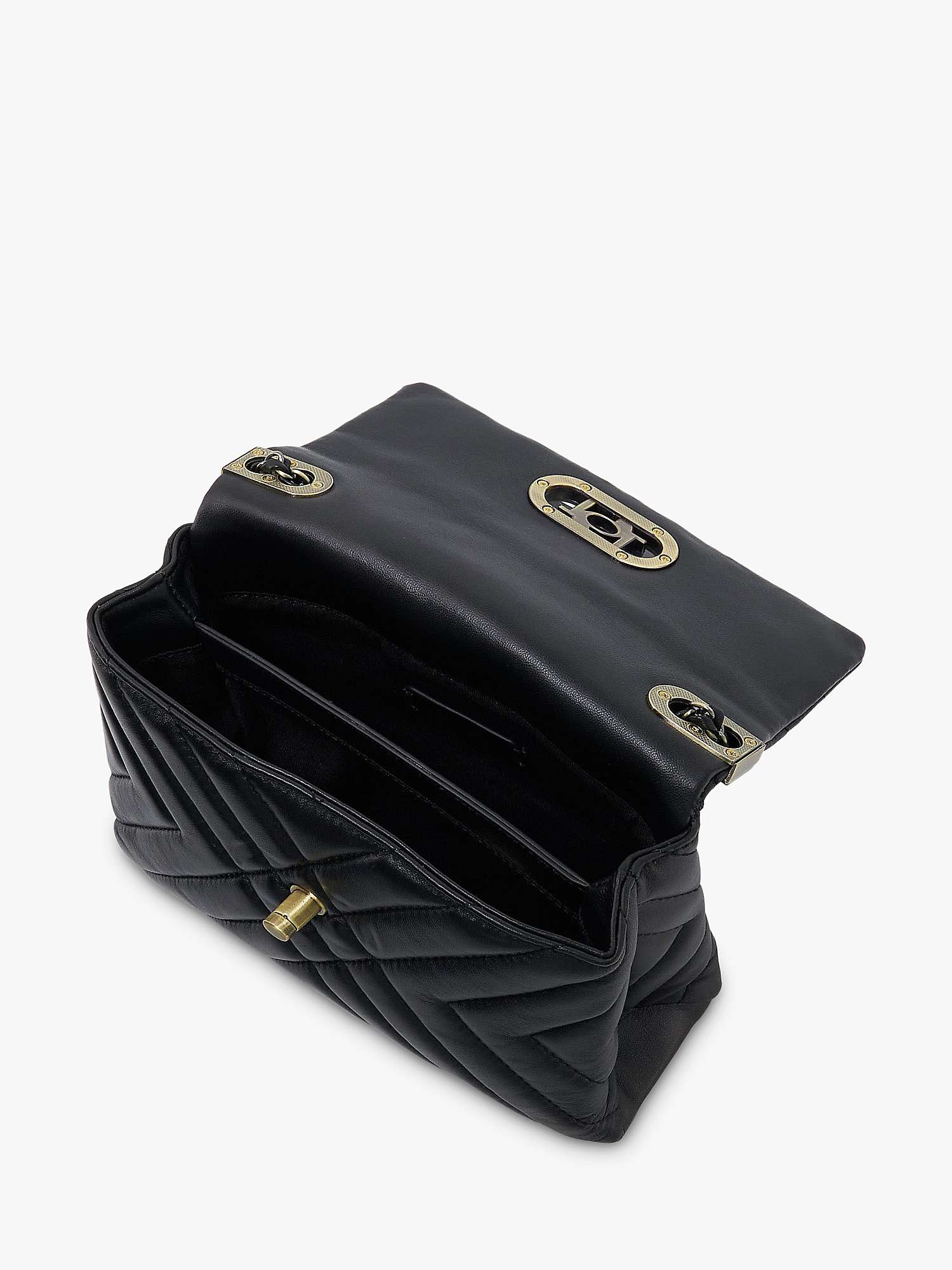Buy Dune Regent Leather Quilted Shoulder Bag Online at johnlewis.com