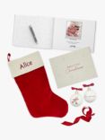 Babyblooms Personalised Christmas Stocking, Bauble and Book Set