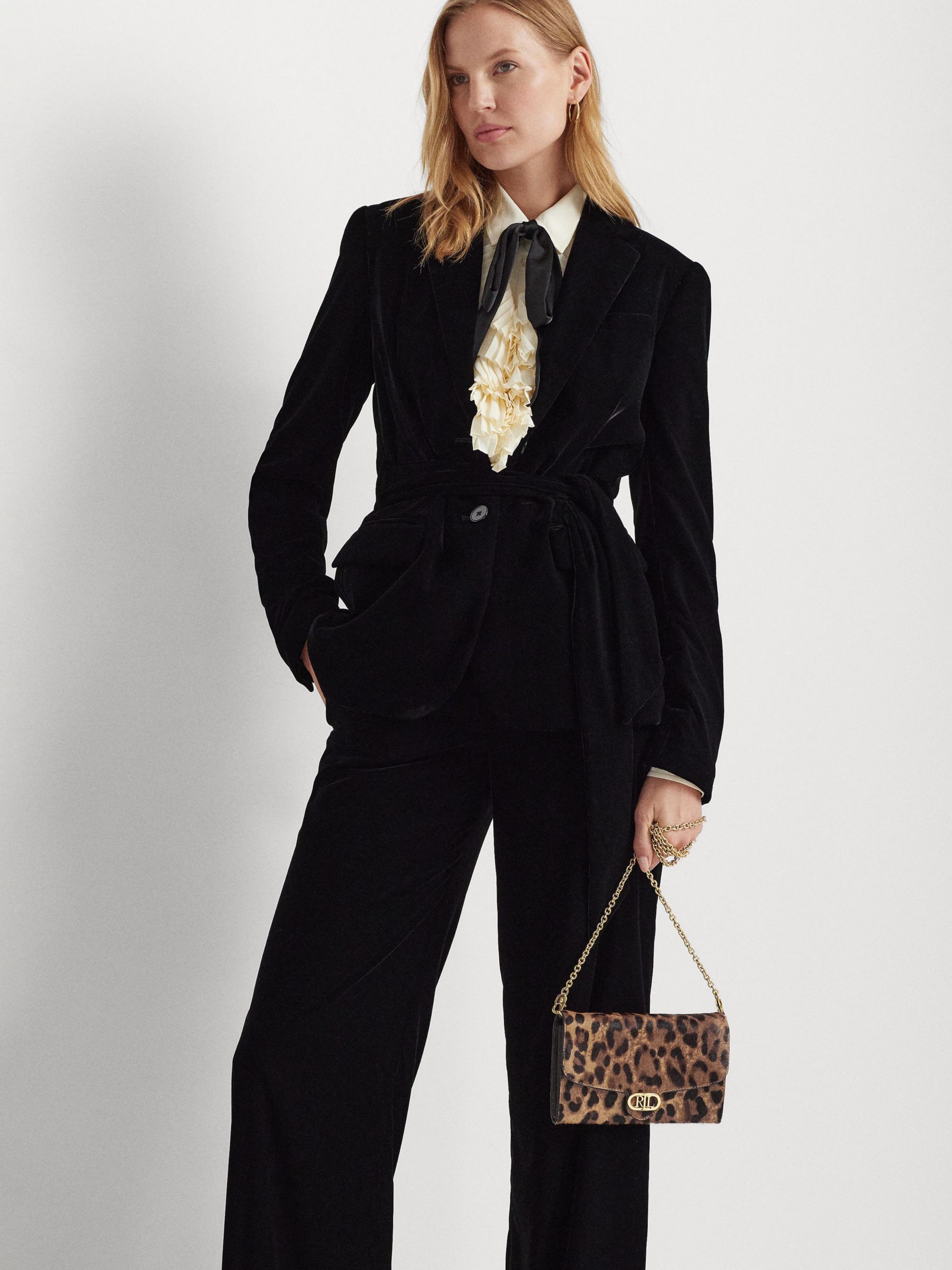 Buy Lauren Ralph Lauren Adair Leopard Print Cross Body Bag, Brown/Multi Online at johnlewis.com
