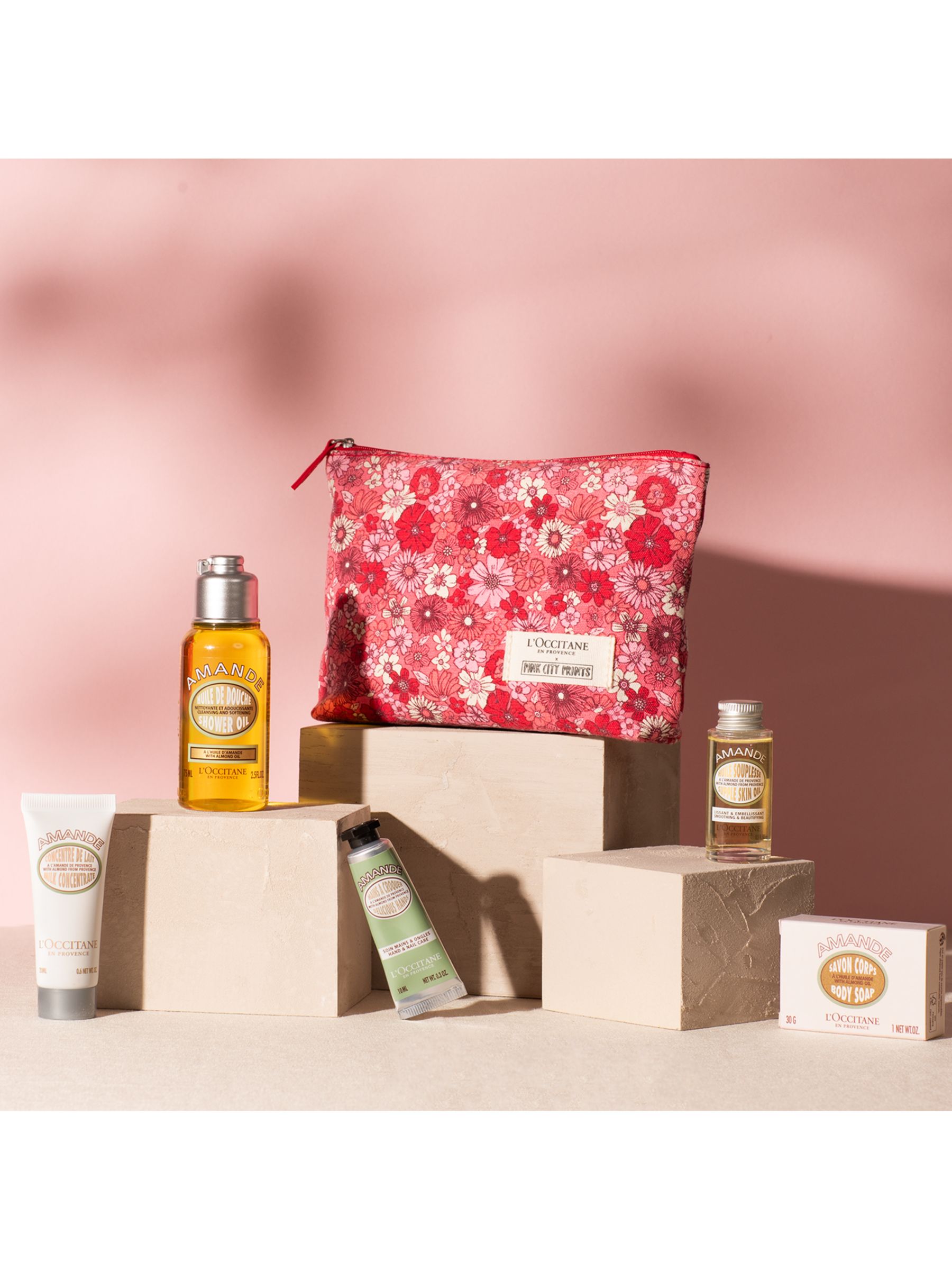 L'OCCITANE Almond Discovery Collection x Pink City Prints Bodycare Gift Set 2