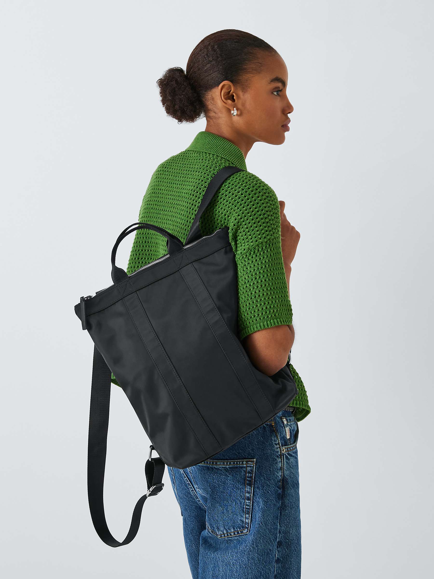 Buy John Lewis ANYDAY Sette Backpack, Black Online at johnlewis.com