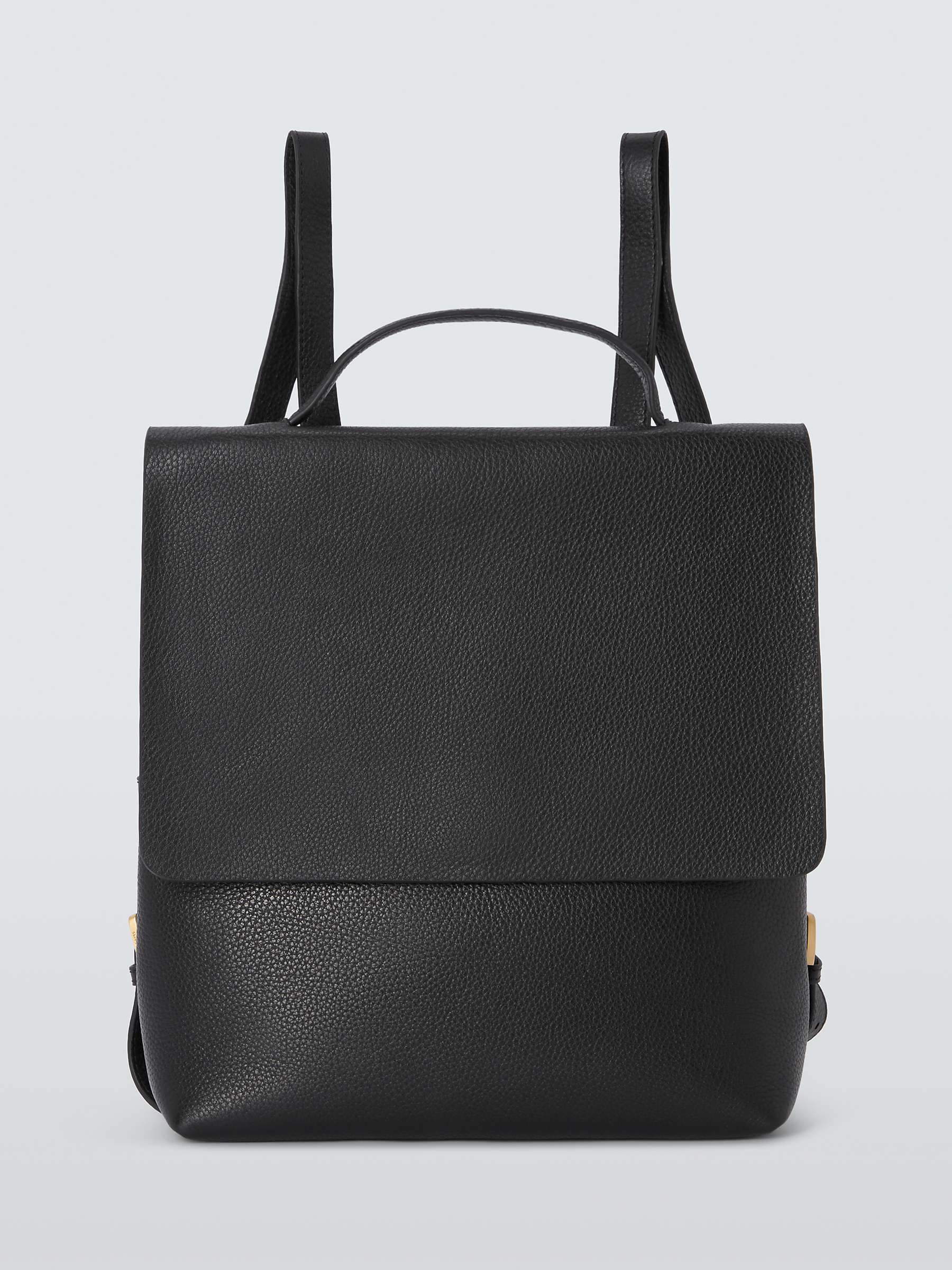 Buy John Lewis Alina Leather Backpack, Black Online at johnlewis.com