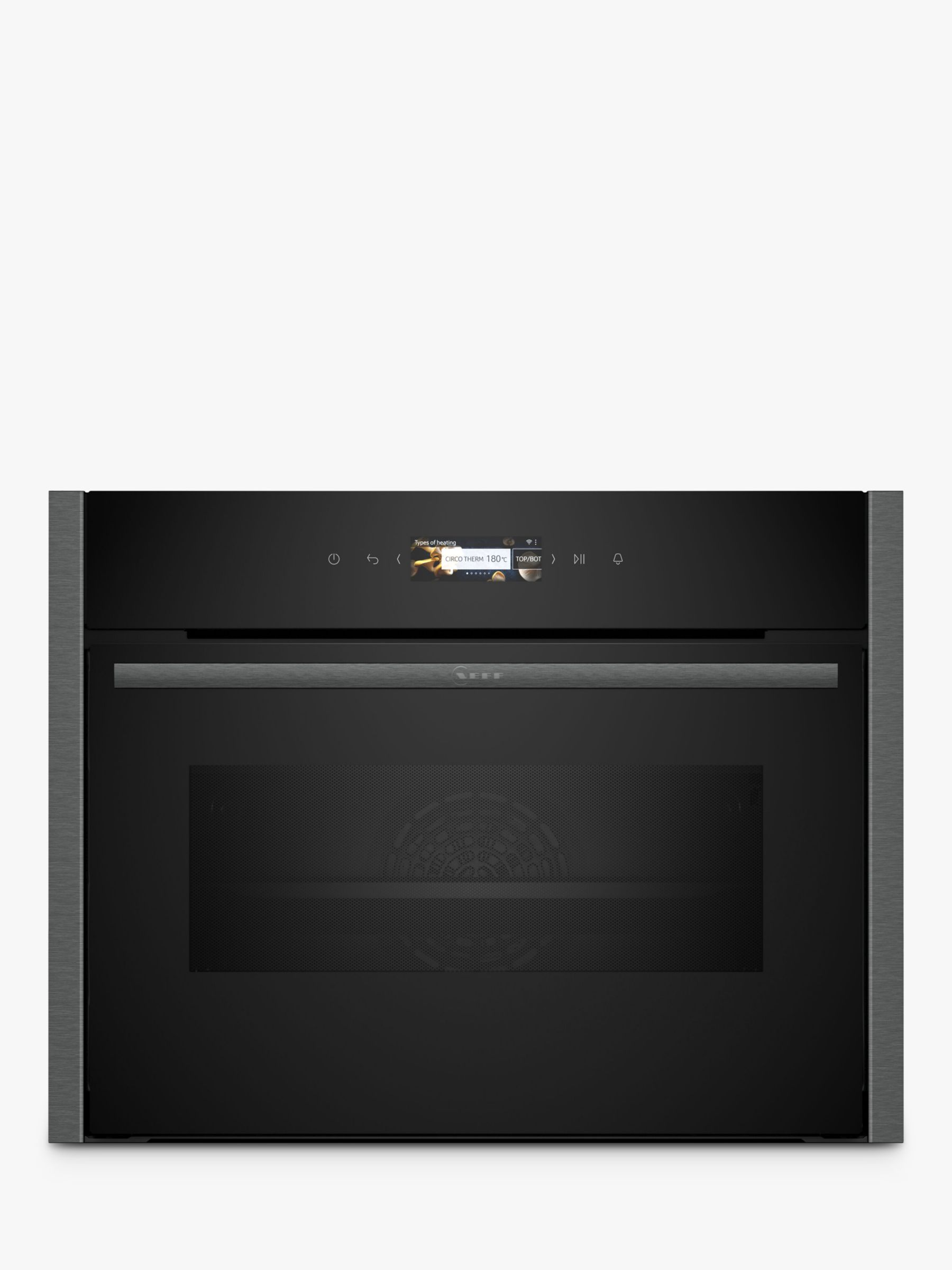 NEFF N70 C24MR21G0B Built-in Compact Oven with Microwave Function, Grey Graphite