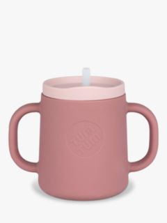 TUM TUM Silicone 3 Way Sippy Cup,180ml, Pink