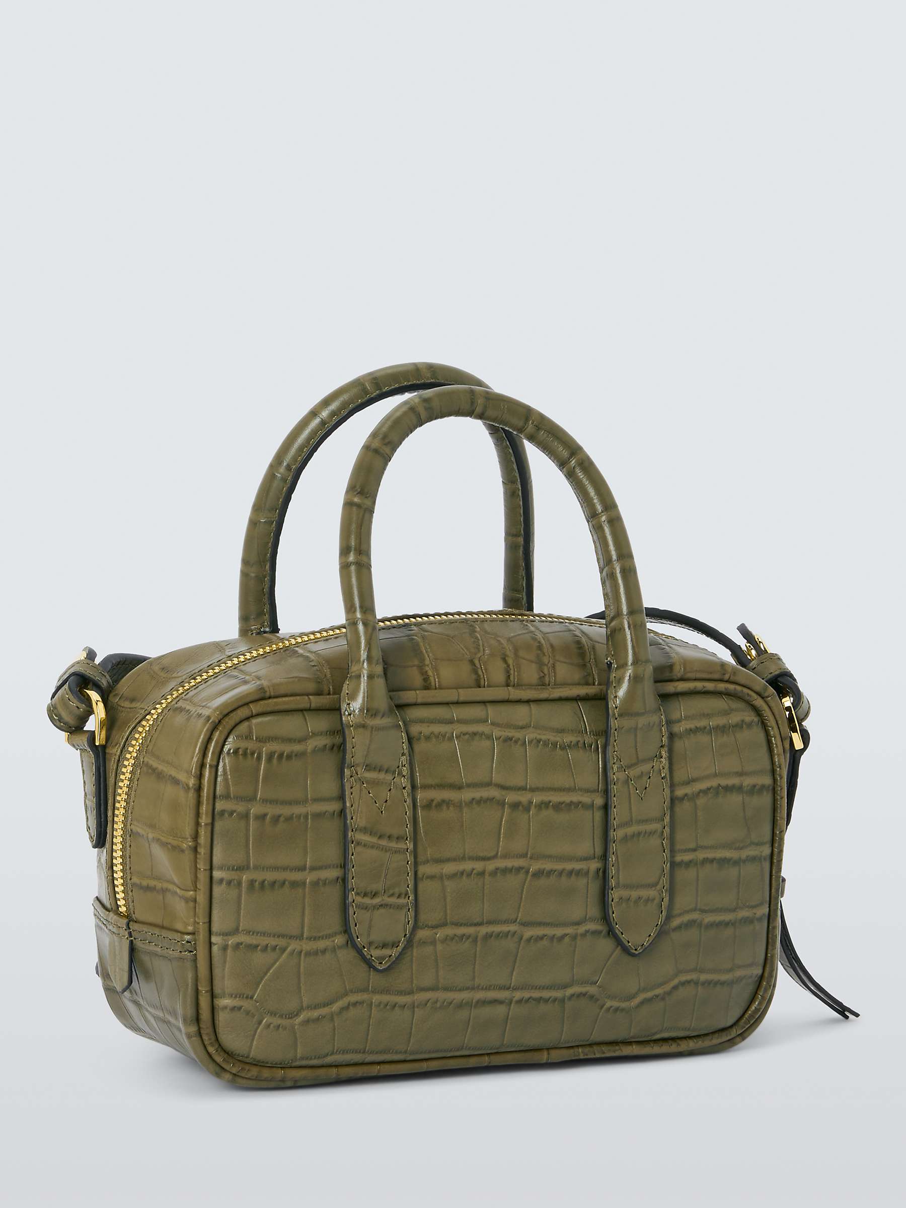 Buy John Lewis Leather Zip Around Grab Bag Online at johnlewis.com