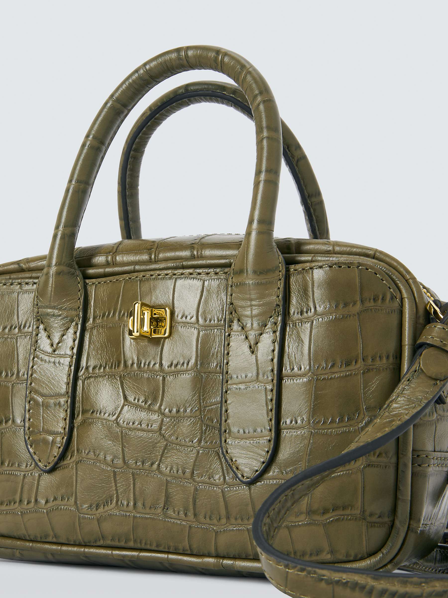 Buy John Lewis Leather Zip Around Grab Bag Online at johnlewis.com