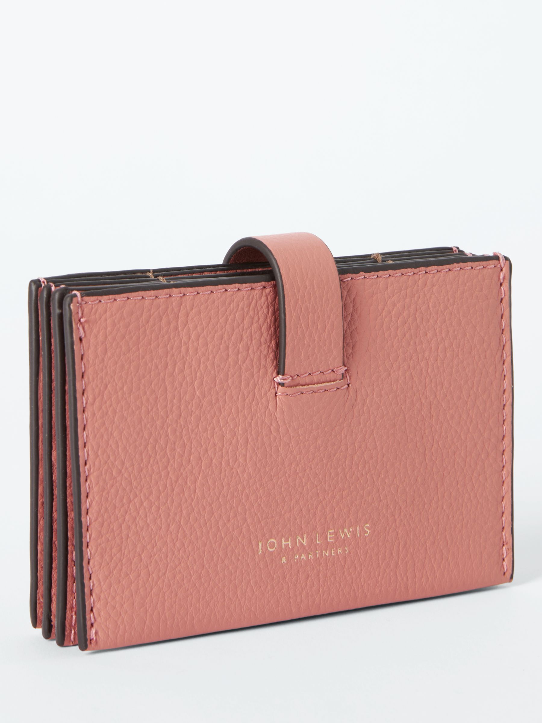 Buy John Lewis Concertina Leather Card Purse Online at johnlewis.com