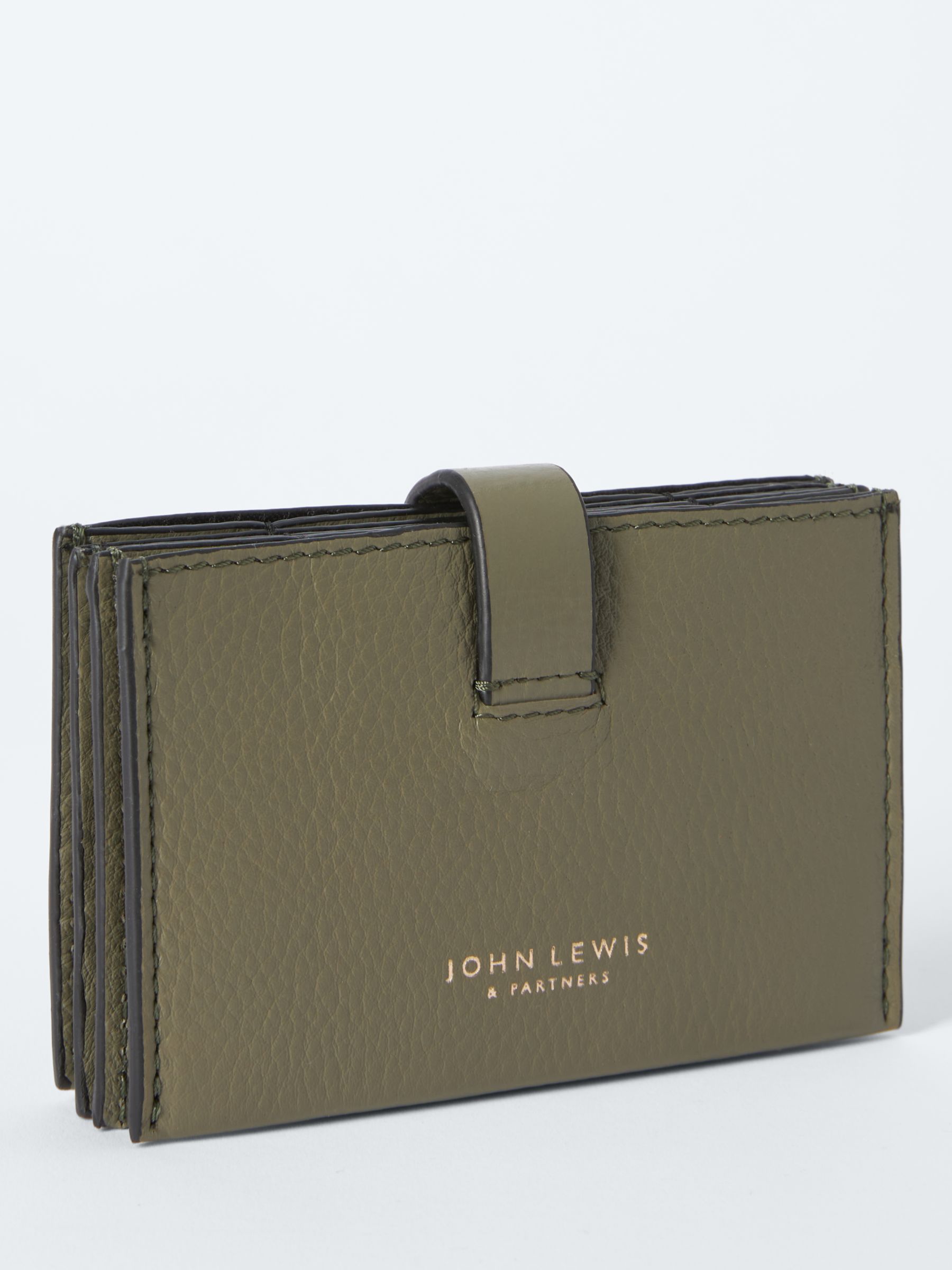 Buy John Lewis Concertina Leather Card Purse Online at johnlewis.com