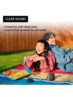 Sony SRS-XB100 Extra Bass Waterproof Bluetooth Portable Speaker, Black