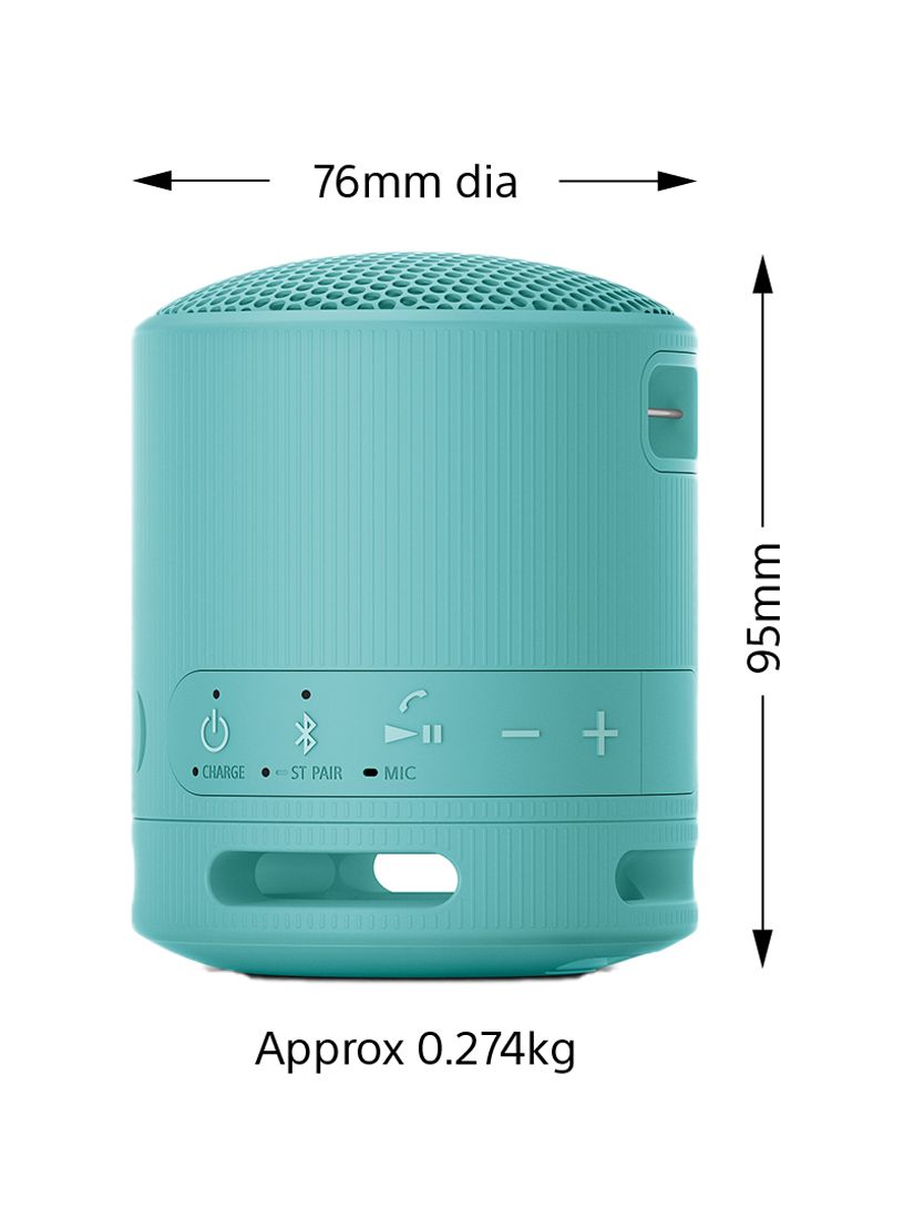 Sony SRSXB13/B Extra Bass Portable Waterproof Speaker with Bluetooth, USB  Type-C, 16 Hours Battery Life