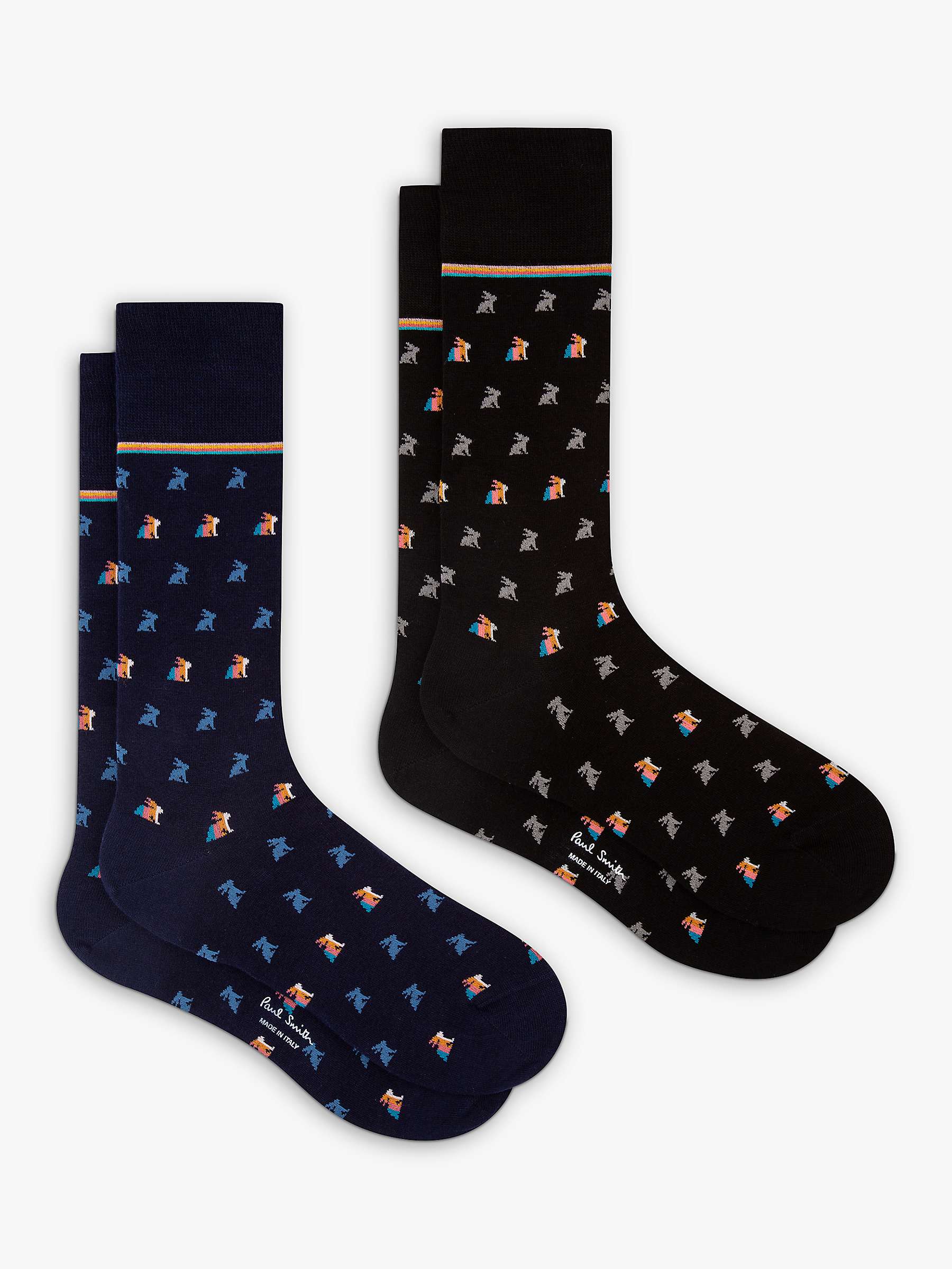 Buy Paul Smith Cole Rabbit Socks, Pack of 2, Multi Online at johnlewis.com