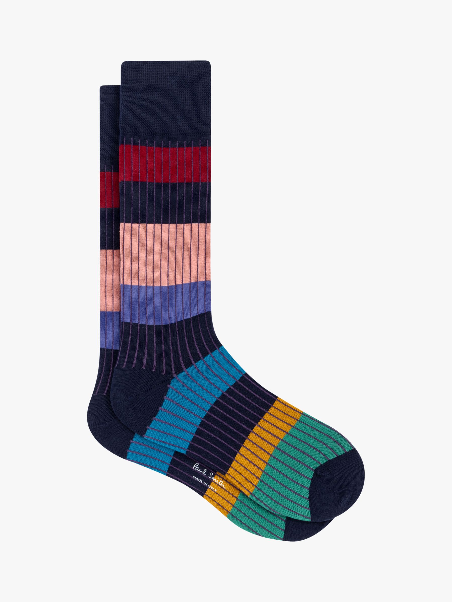 Paul Smith Errol Stripe Socks, Multi at John Lewis & Partners