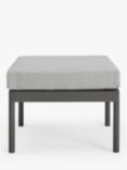 John Lewis Chunky Weave Square Garden Coffee Table/Footstool, Grey