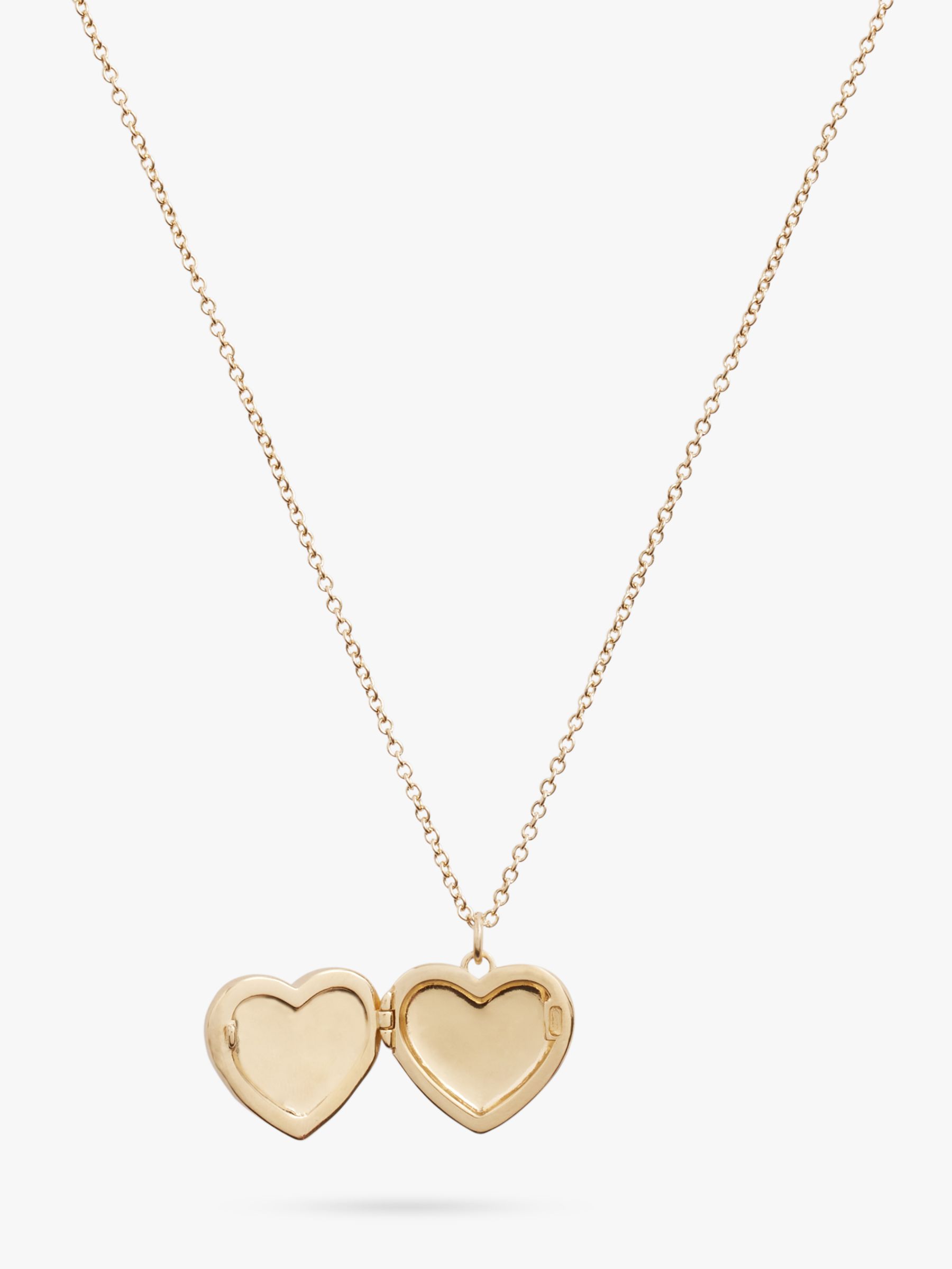 Buy Coach Enamel and Crystal Heart Locket Necklace Online at johnlewis.com