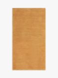 John Lewis Plain New Zealand Wool Rug, L140 x W80 cm, Mustard