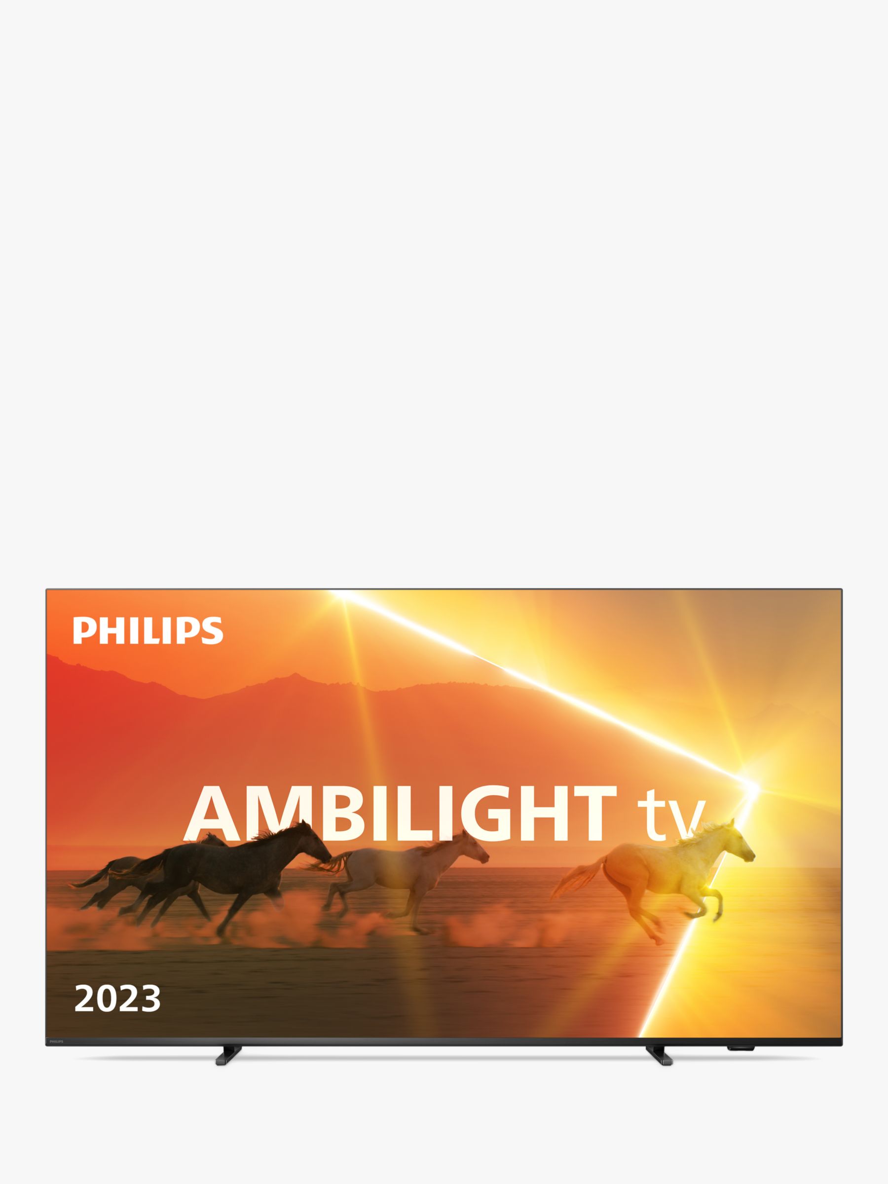 Philips 55PML9008 The Xtra (2023) MiniLED HDR 4K Ultra HD Smart TV, 55 inch with Freeview Play, Ambilight & Dolby Atmos, Anthracite Grey