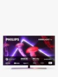 Philips 65OLED807 (2022) OLED HDR 4K Ultra HD Smart Android TV, 65 inch with Freeview Play, Ambilight & Dolby Atmos, Metal