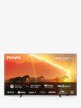 Philips 75PML9008 The Xtra (2023) MiniLED HDR 4K Ultra HD Smart TV, 75 inch with Freeview Play, Ambilight & Dolby Atmos, Anthracite Grey
