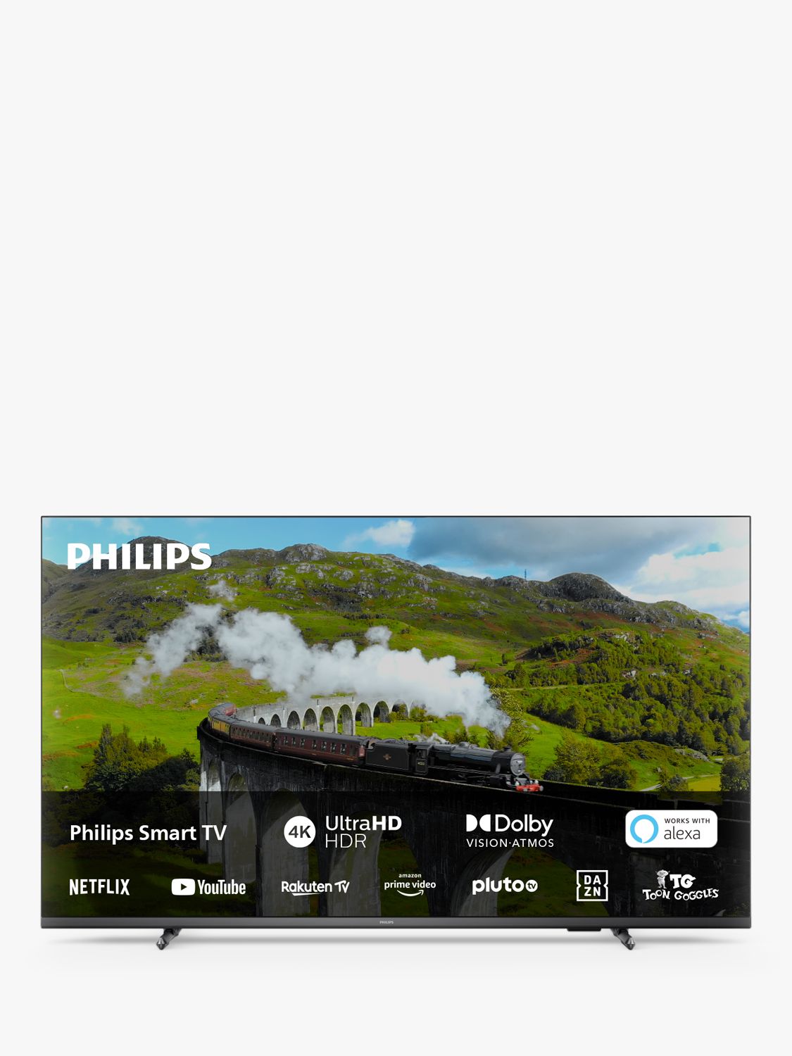Philips 75PUS7608 (2023) LED HDR 4K Ultra HD Smart TV, 75 inch with Freeview Play & Dolby Atmos, Anthracite Grey
