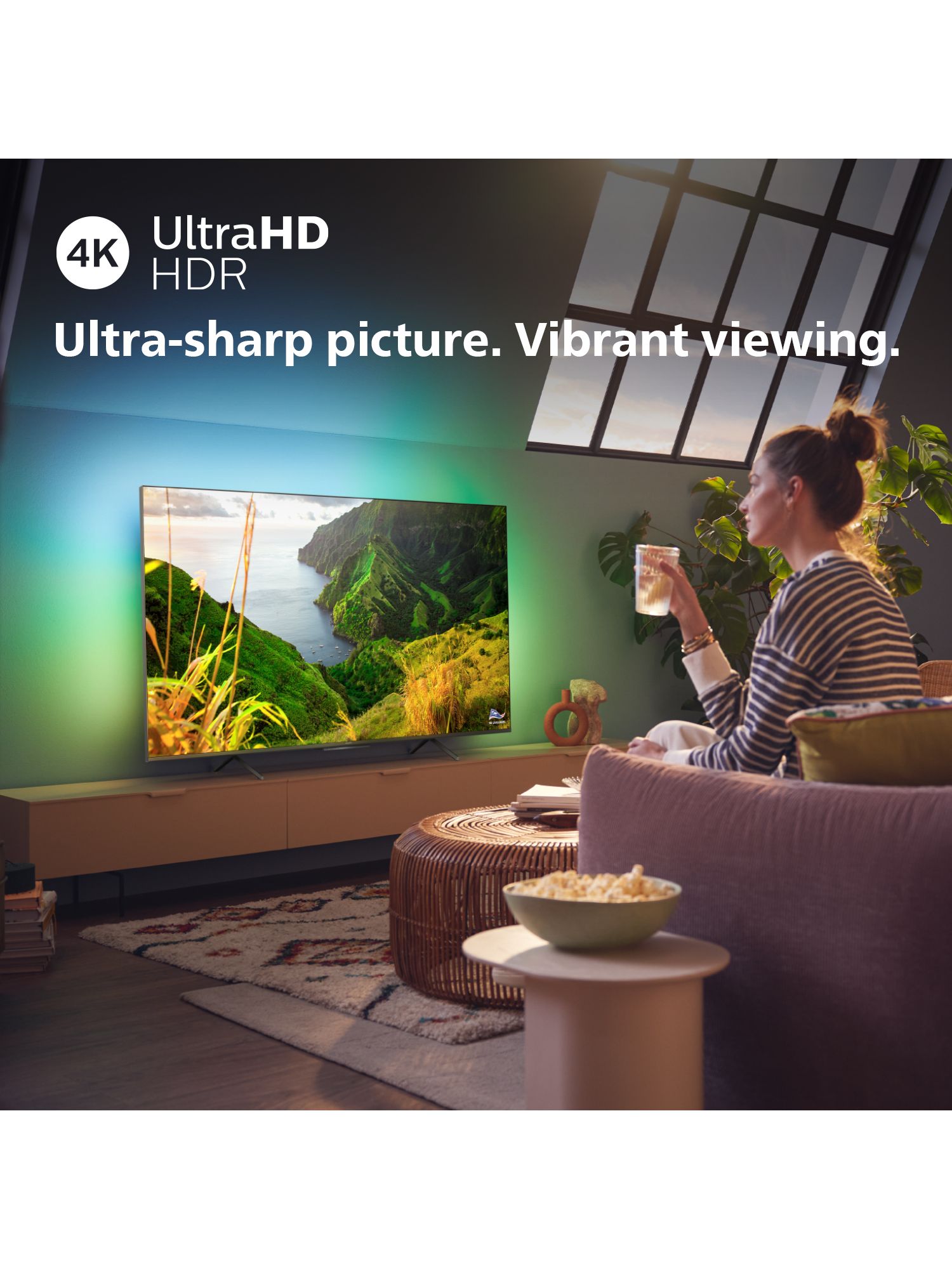 TV 65 Philips 65PUS8008  4K Ultra HD Smart TV Ambilight