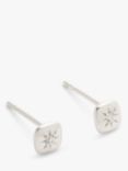 John Lewis Earring Edit Cubic Zirconia Starburst Stud Earrings