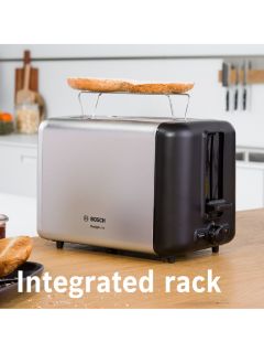 Bosch DesignLine 2 Slice Toaster, Stainless Steel