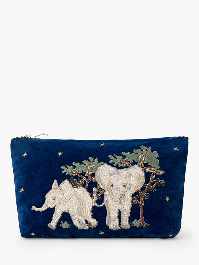 Elizabeth Scarlett Baby Elephant Pouch, Navy