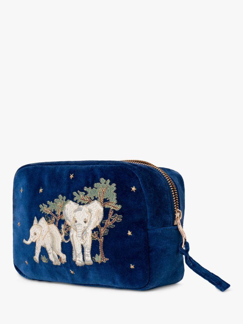 Elizabeth Scarlett Baby Elephant Cosmetic Bag, Navy 2