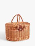 John Lewis Orangery Filled Willow Wicker Picnic Hamper, 2 Person