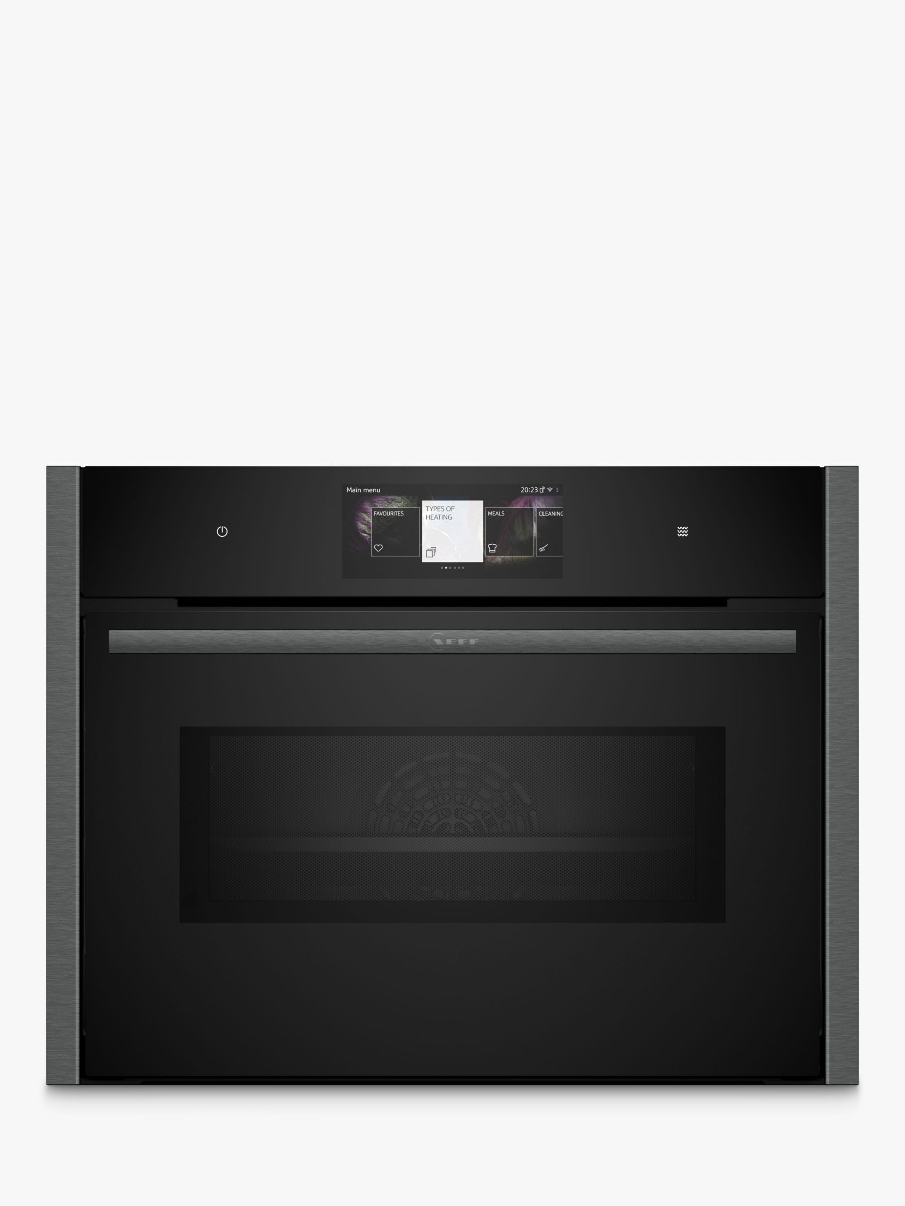 Neff N90 C24MT73G0B Built In Electric Compact Oven with Microwave, Grey Graphite