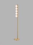 John Lewis Modern Chandelier Floor Lamp, Matte Warm Brass