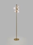 John Lewis Disco Floor Lamp, Warm Satin Brass