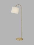 John Lewis Isabel Arch Floor Lamp, Matte Antique Brass