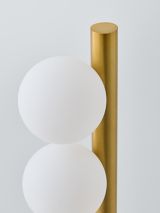 John Lewis Modern Chandelier Table Lamp, Warm Matte Brass