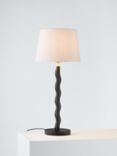 John Lewis Wiggle Table Lamp, Black Ash